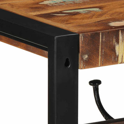 Monivärinen naulakko Nanie 80x35x35cm (massiivipuu, kierrätetty)