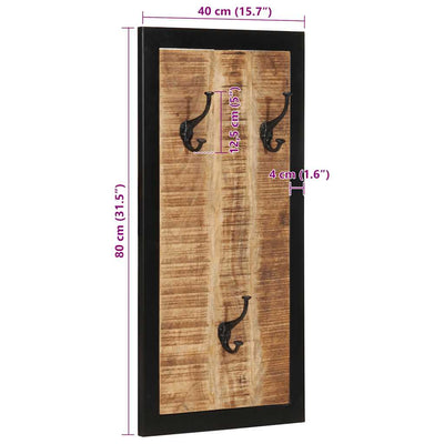 naulakko Brad 40x2x80cm (massiivipuuta mango)