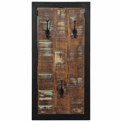 vidaXL-naulakko Monivärinen 40x2x80 cm Massiivipuu kierrätetty
