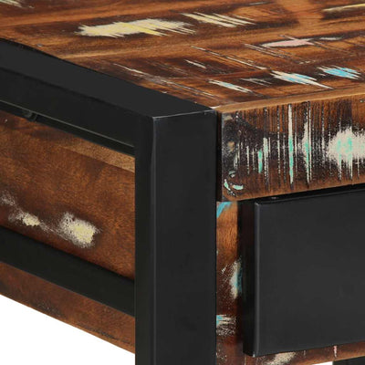 Monivärinen sivupöytä Malak 40x40x50cm (massiivipuu kierrätetty)