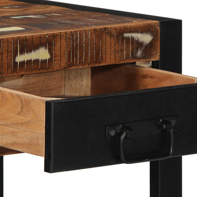 Monivärinen sivupöytä Malak 40x40x50cm (massiivipuu kierrätetty)