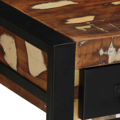 Monivärinen sivupöytä Anucuta 35x35x50cm (massiivipuu kierrätetty)