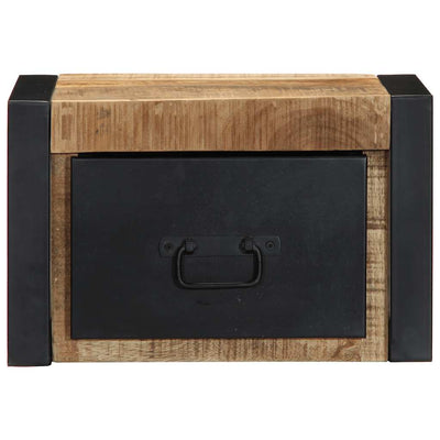 Yöpöytäkaapit Jorjeta 40x35x25cm (2 kpl massiivipuuta mango)