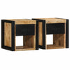 Yöpöytäkaapit 2 kpl 40x35x40 cm Massiivipuuta mango