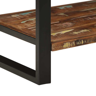 Monivärinen vaateteline Ticulita 80x40x190cm (massiivipuu kierrätetty)