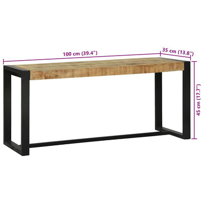 Penkki Ruskea 100 x 35 x 45 cm Täysi Mangopuu