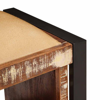 Säilytysbench Monivärinen 80 x 35 x 40 cm Kierrätetty Täyspuu