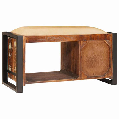 Säilytysbench Monivärinen 80 x 35 x 40 cm Kierrätetty Täyspuu