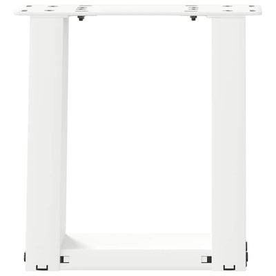 Sohvapöydän jalat U-muotoiset 2 kpl valkoinen 30x(30-31) cm