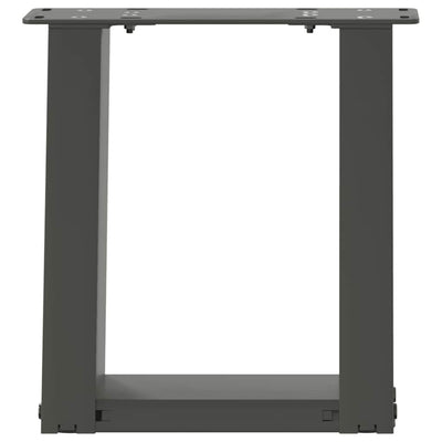 Sohvapöydän jalat U-muotoiset 2 kpl antrasiittia 30x(30-31) cm