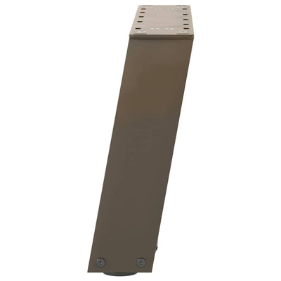sohvapöydän jalat U-muotoiset 2 kpl luonnonteräs 50x(30-31) cm