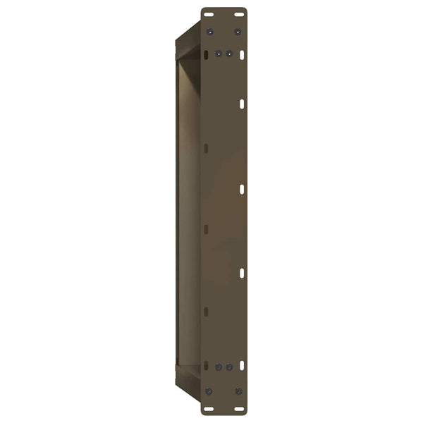 Sohvapöydän jalat U-muotoiset 2 kpl Luonnonvärinen teräs 60x(30-31) cm Teräs