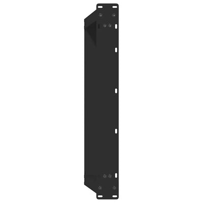 Sohvapöydän jalat U-muotoiset 2 kpl musta 70x(30-31) cm teräs