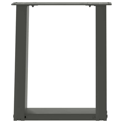 sohvapöydän jalat U-muotoiset 2 kpl antrasiittia 28x(42-43) cm