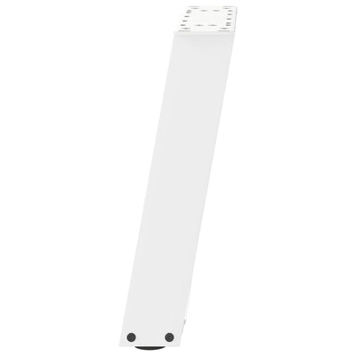 sohvapöydän jalat U-muotoiset 2 kpl Valkoinen 38x(42-43) cm