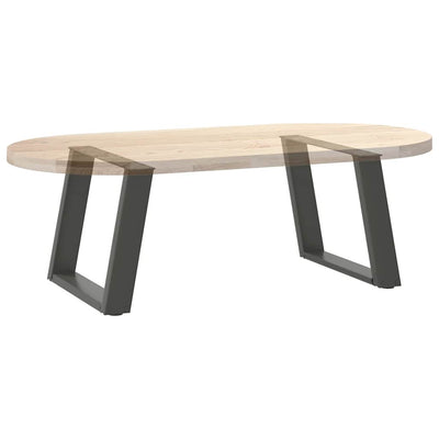 Sohvapöydän jalat U-muotoiset 2 kpl antrasiitti 50x(42-43) cm
