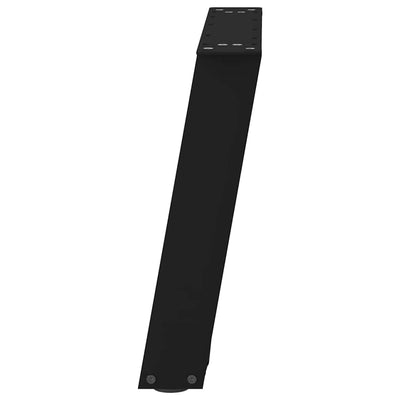 Sohvapöydän jalat U-muotoiset 2 kpl musta 50x(42-43) cm teräs