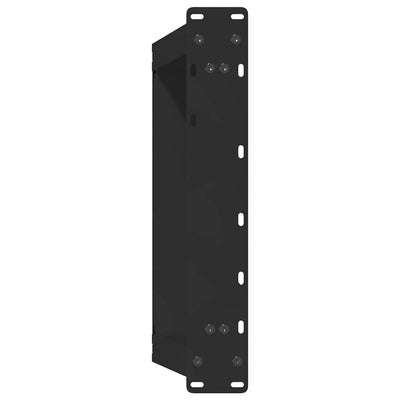Sohvapöydän jalat U-muotoiset 2 kpl musta 50x(42-43) cm teräs
