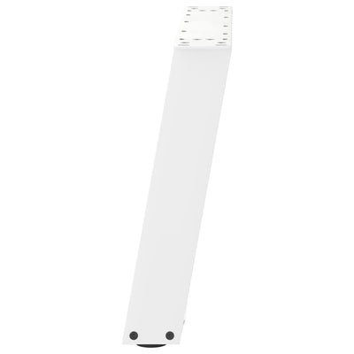 sohvapöydän jalat U-muotoiset 2 kpl Valkoinen 70x(42-43) cm