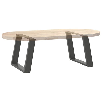 Sohvapöydän jalat U-muotoiset 2 kpl antrasiitti 50x(42-43) cm