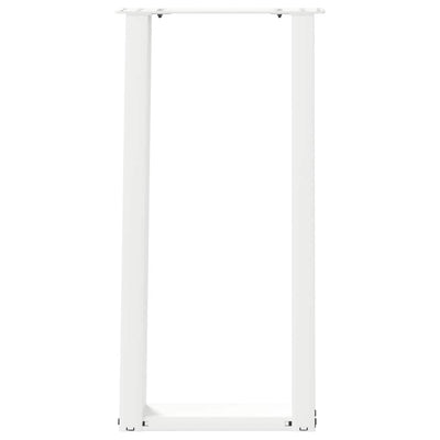 konsolipöydän jalat U-muotoiset 2 kpl Valkoinen 28x(72-73) cm