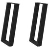 Musta konsolipöydän jalat u-muotoiset Hodjaev 38x(72-73)cm (2 kpl)