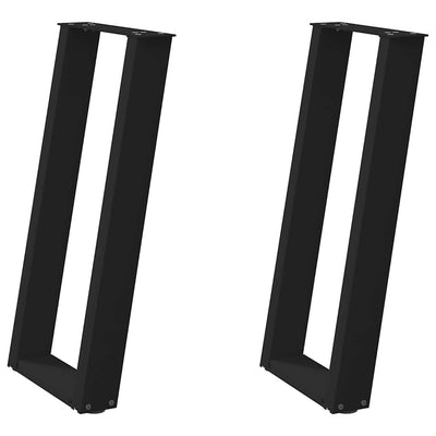 Musta konsolipöydän jalat u-muotoiset Hodjaev 38x(72-73)cm (2 kpl)