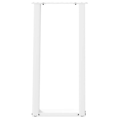 konsolipöydän jalat U-muotoiset 2 kpl Valkoinen 38x(72-73) cm