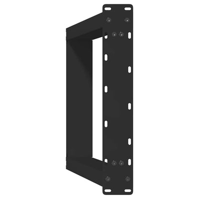 ruokapöydän jalat U-muotoiset 2 kpl Musta 60x(72-73) cm Teräs