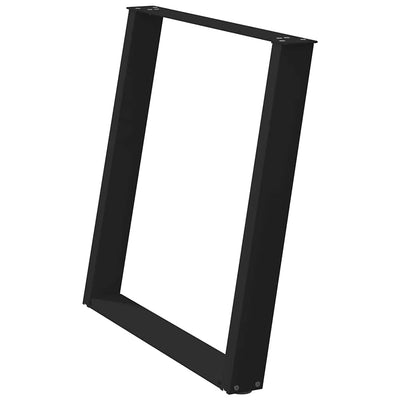 Musta ruokapöydän jalat u-muotoiset Hodjaev 70x(72-73)cm (2 kpl teräs)