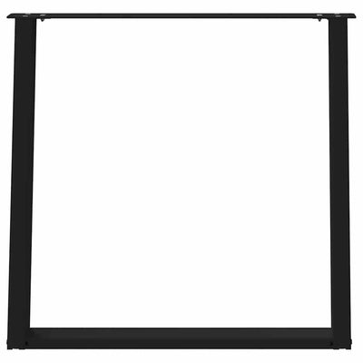 Musta ruokapöydän jalat u-muotoiset Hodjaev 70x(72-73)cm (2 kpl teräs)