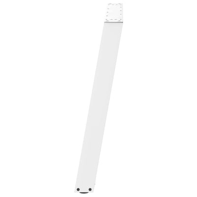 ruokapöydän jalat U-muotoiset 2 kpl Valkoinen 90x(72-73) cm