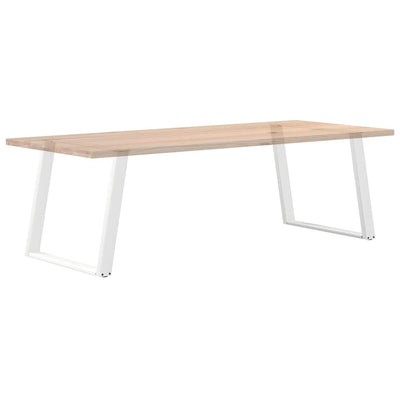 Valkoinen ruokapöydän jalat u-muotoiset Hodjaev 90x(72-73)cm (2 kpl)