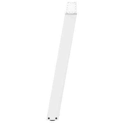 ruokapöydän jalat U-muotoiset 2 kpl Valkoinen 100x(72-73) cm