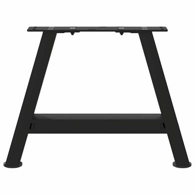 Sohvapöydän jalat A-muotoiset 2 kpl Musta 30x(30-31) cm Teräs
