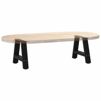 Sohvapöydän jalat A-muotoiset 2 kpl Musta 40x(30-31) cm Teräs