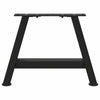 Musta sohvapöydän jalat a-muotoiset Karoi 50x(30-31)cm (2 kpl teräs)