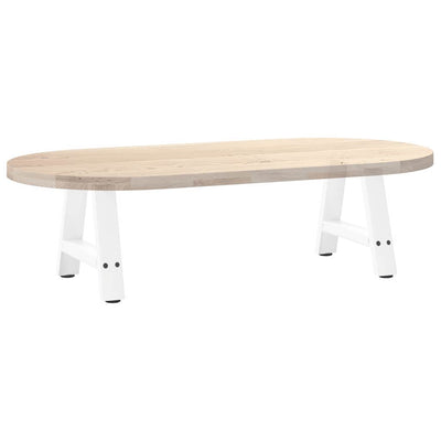 Sohvapöydän jalat A-muotoiset 2 kpl Valkoinen 50x(30-31) cm
