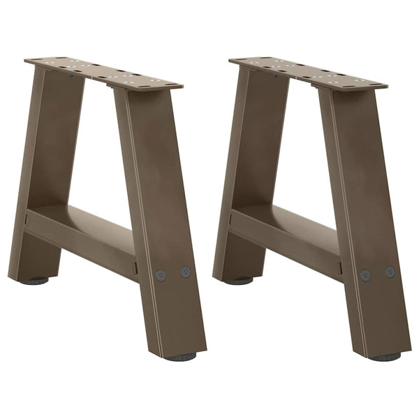Sohvapöydän jalat A-muotoiset 2 kpl 50x(30-31) cm teräs