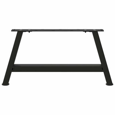 Sohvapöydän jalat A-muotoiset 2 kpl Musta 60x(30-31) cm Teräs