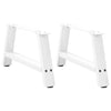 Valkoinen sohvapöydän jalat a-muotoiset Karoi 30x(30-31)cm (2kpl teräs)