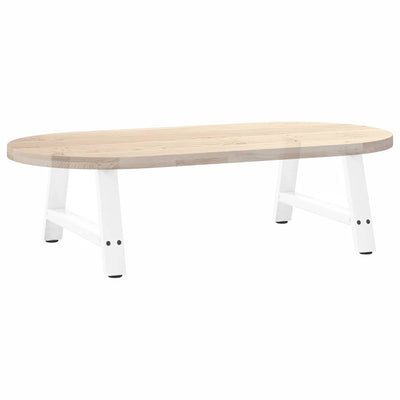 Sohvapöydän jalat A-muotoiset 2kpl valkoinen 30x(30-31)cm teräs