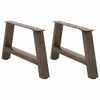 Sohvapöydän jalat A-muotoiset 2 kpl 60x(30-31) cm teräs