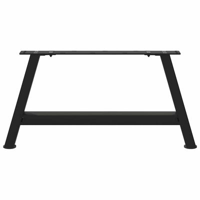 Sohvapöydän jalat A-muotoiset 2 kpl Musta 70x(30-31) cm Teräs