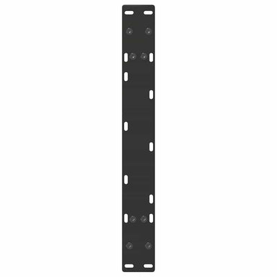 Sohvapöydän jalat A-muotoiset 2 kpl Musta 70x(30-31) cm Teräs