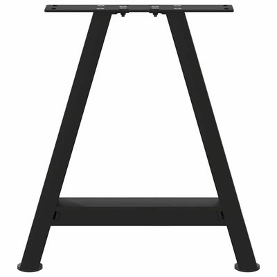 Sohvapöydän jalat A-muotoiset 2 kpl Musta 38x(42-43) cm Teräs