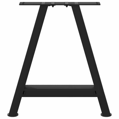 Sohvapöydän jalat A-muotoiset 2 kpl Musta 50x(42-43) cm Teräs