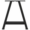 Musta sohvapöydän jalat a-muotoiset Karoi 50x(42-43)cm (2 kpl teräs)