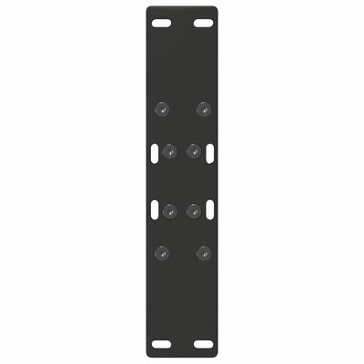 Musta sohvapöydän jalat a-muotoiset Karoi 50x(42-43)cm (2 kpl teräs)