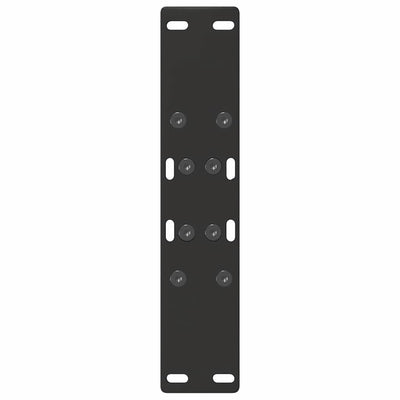 Sohvapöydän jalat A-muotoiset 2 kpl Musta 50x(42-43) cm Teräs